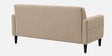Marq Velvet Fabric 3 Seater Sofa In Beige Colour