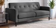 Marq Velvet Fabric 3 Seater Sofa In Grey Colour
