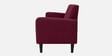 Marq Velvet Fabric 3 Seater Sofa In Maroon Colour