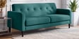 Marq Velvet Fabric 3 Seater Sofa In Teal Green Colour
