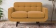 Marsela Fabric 2 Seater Sofa in Corn Yellow Colour
