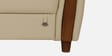Martha Leatherette 3 Seater In Beige Colour