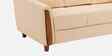 Martha Leatherette 3 Seater Sofa In Beige Color