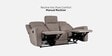 Matilda 3 Seater Recliner In Greige Colour With Matte Finish Matilda 3 Seater Recliner In Greige Colour With Matte Finish