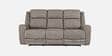 Matilda 3 Seater Recliner In Greige Colour With Matte Finish Matilda 3 Seater Recliner In Greige Colour With Matte Finish