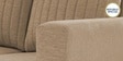 Matsu Fabric 3 Seater Sofa In Brown Colour