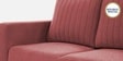 Matsu Fabric 3 Seater Sofa In Pink Colour