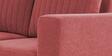 Matsu Fabric 3 Seater Sofa In Pink Colour