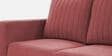 Matsu Fabric 3 Seater Sofa In Pink Colour