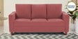 Matsu Fabric 3 Seater Sofa In Pink Colour