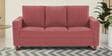 Matsu Fabric 3 Seater Sofa In Pink Colour