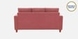 Matsu Fabric 3 Seater Sofa In Pink Colour