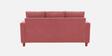 Matsu Fabric 3 Seater Sofa In Pink Colour