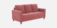Matsu Fabric 3 Seater Sofa In Pink Colour