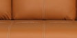 Max Leatherette 3 Seater Sofa in Tan Colour