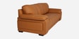 Max Leatherette 3 Seater Sofa in Tan Colour