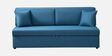Maya Fabric Pull Out Sofa Cum Bed In Blue Colour