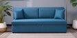 Maya Fabric Pull Out Sofa Cum Bed In Blue Colour