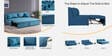 Maya Fabric Pull Out Sofa Cum Bed In Blue Colour