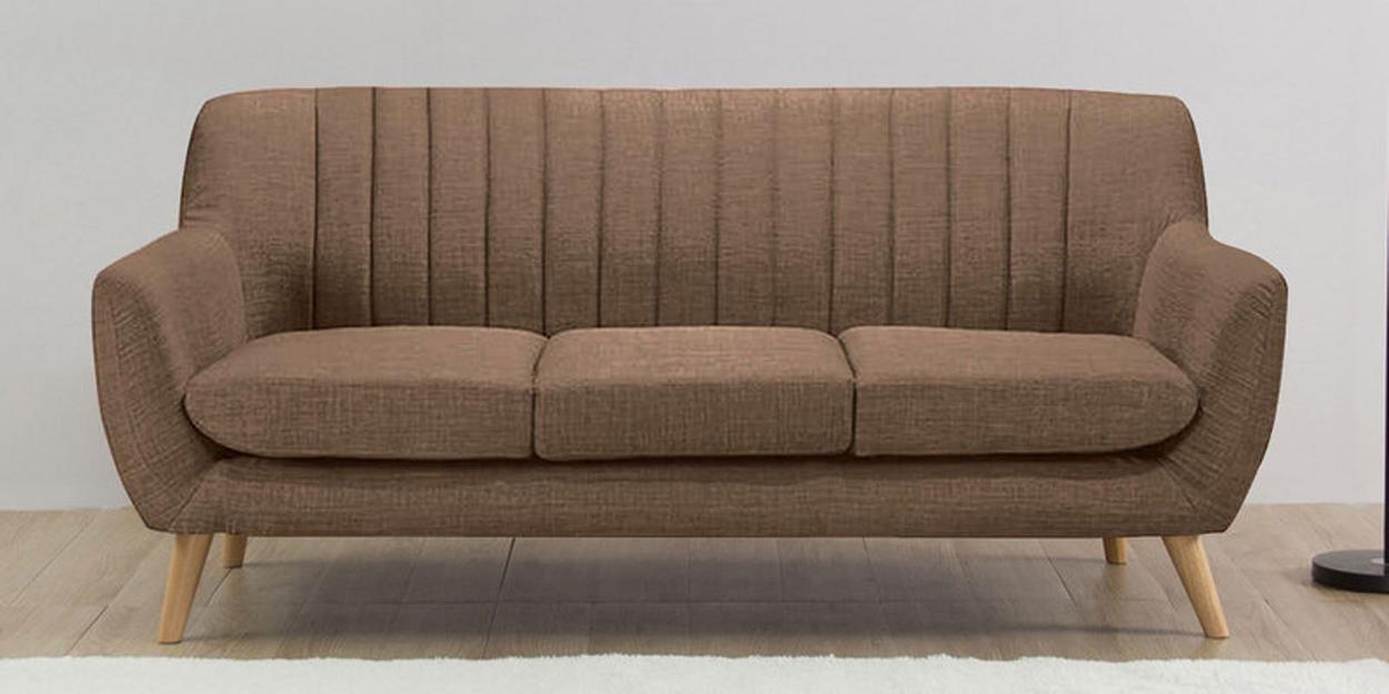 Buy Managua 3 Seater Sofa in Coyote Colour CasaCraft at 1 OFF by