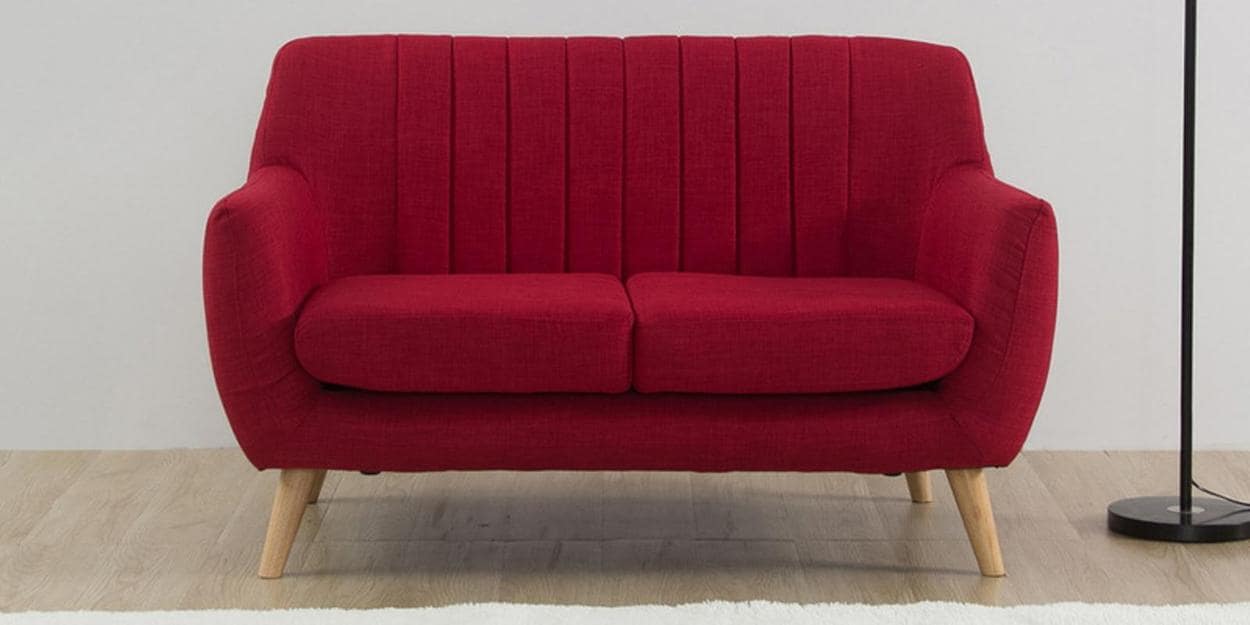 Buy Managua 2 Seater Sofa in Red Colour CasaCraft by Casacraft from Pepperfry Pepperfry