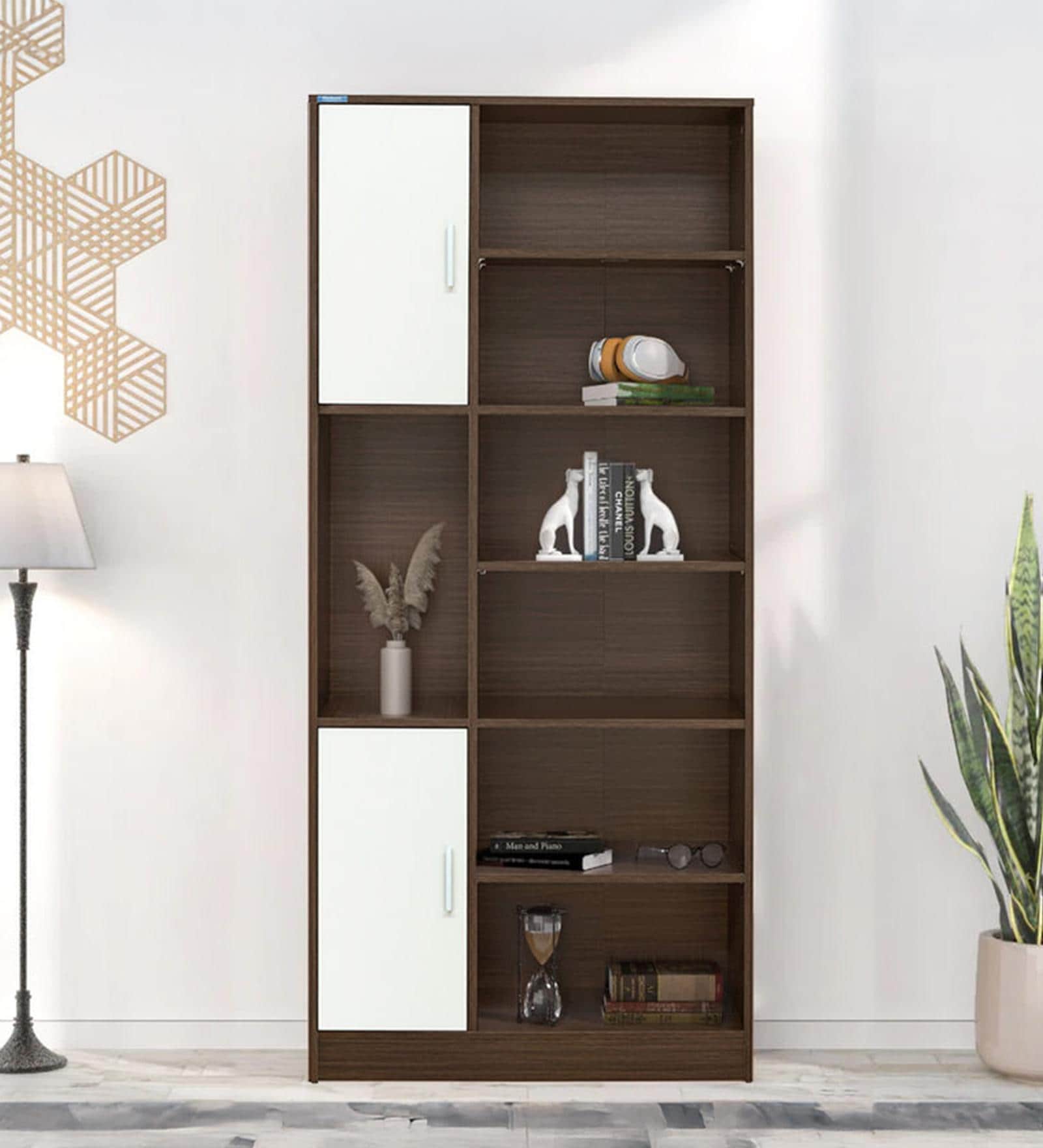 Madden Bookshelf in Frosty White Finish