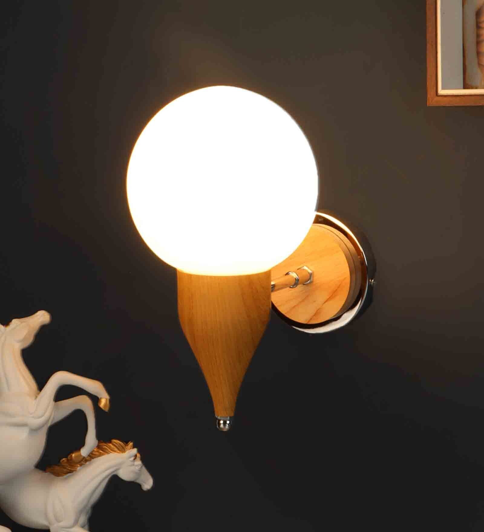 Valery Wooden Metal Wall Sconces