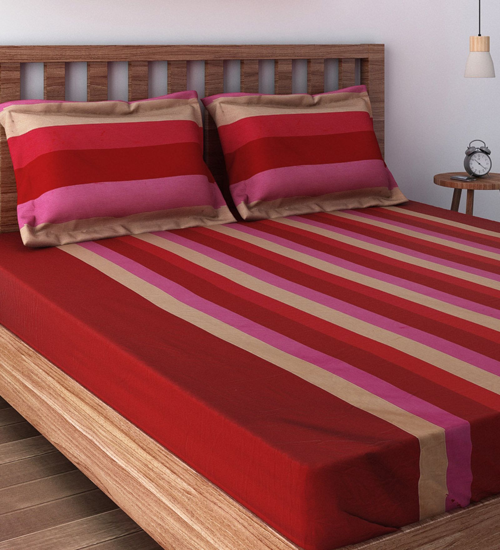 Buy Cotton 180TC King Size Bedsheet with 2 Pillow Covers at 45 OFF by Swayam Pepperfry