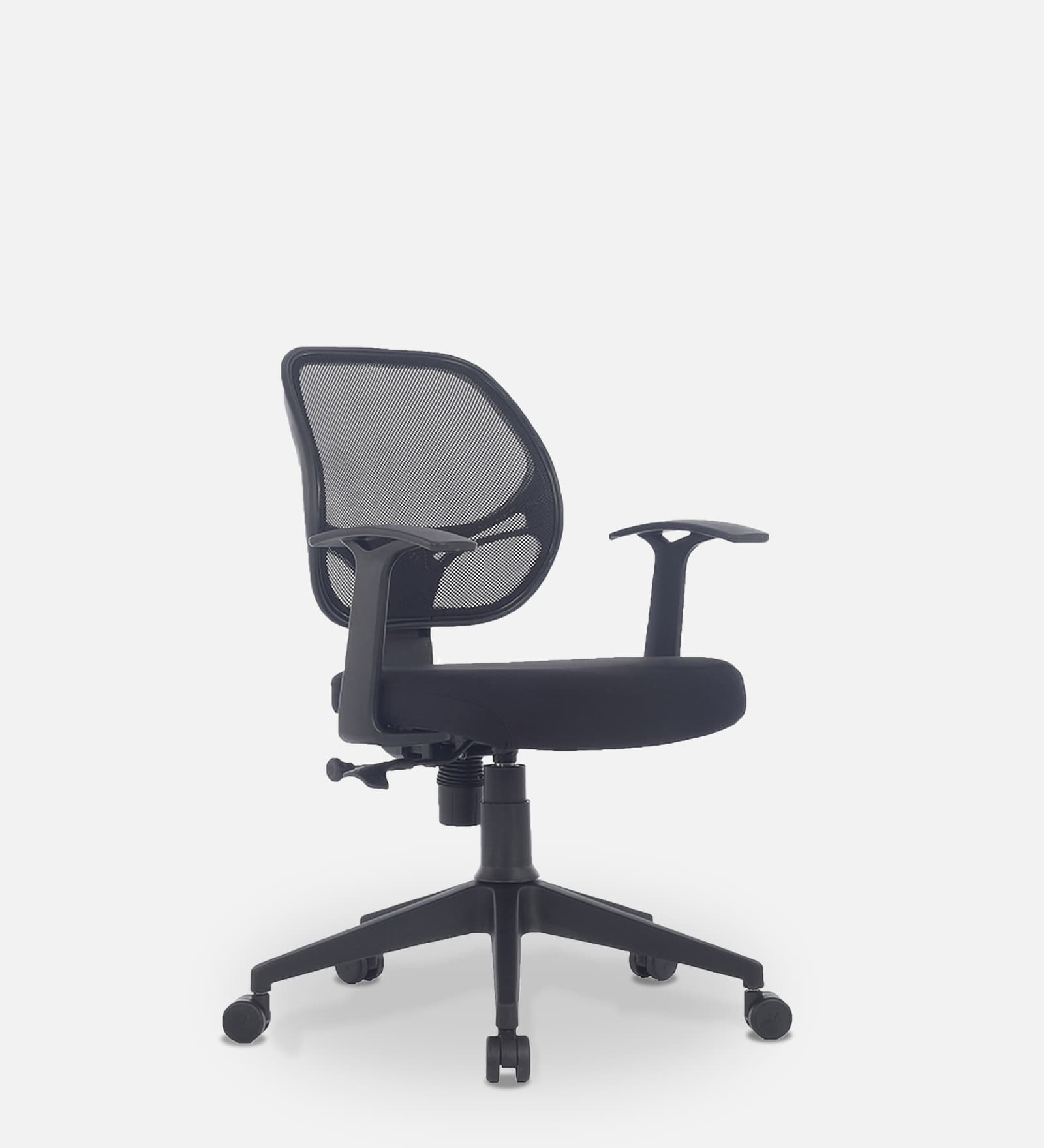 Buy Magic Low Back Ergonomic Chair in Black Colour by Durian Online