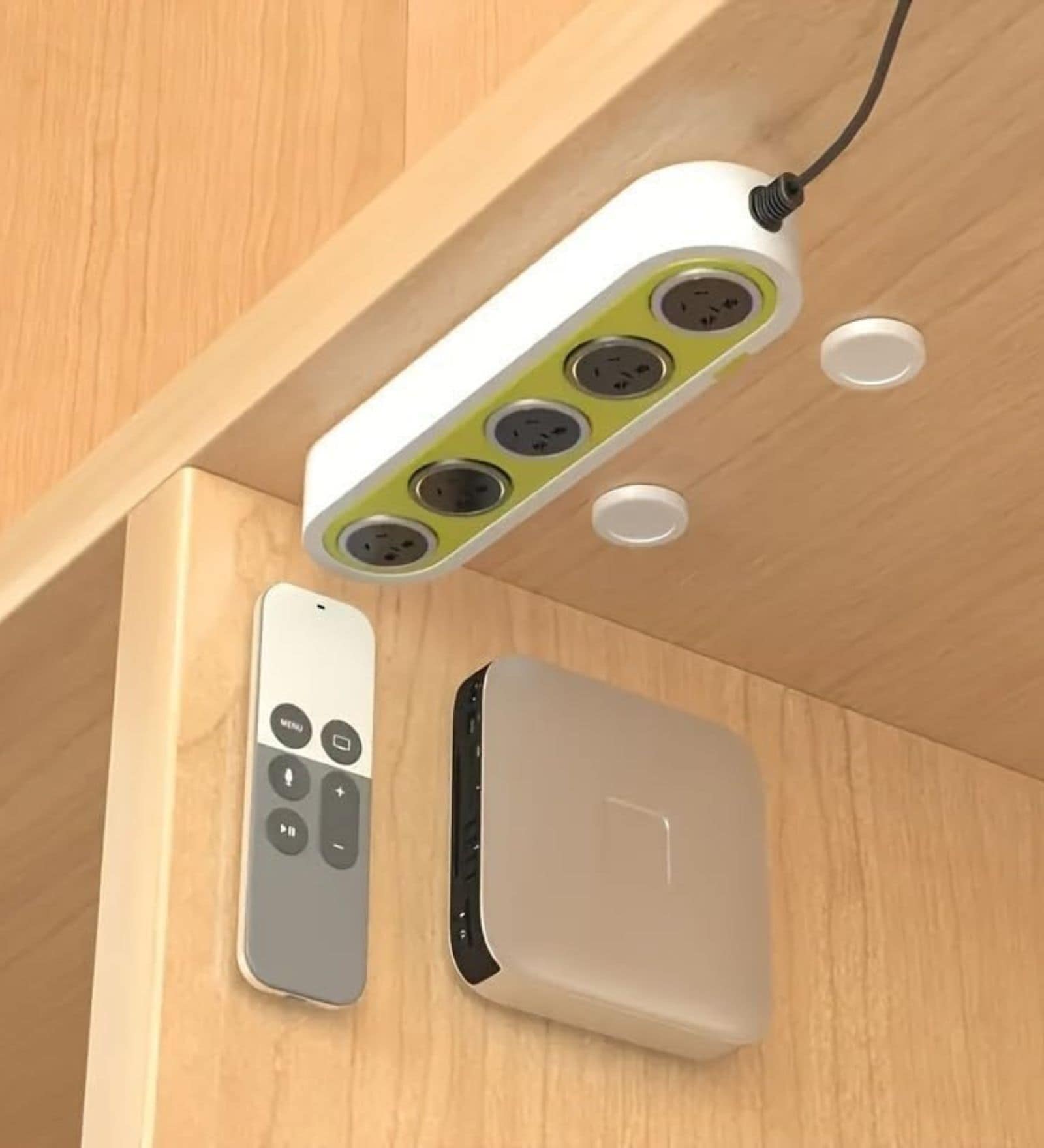 Magnetic Remote Control Holder Wall Mount Self-Adhesive