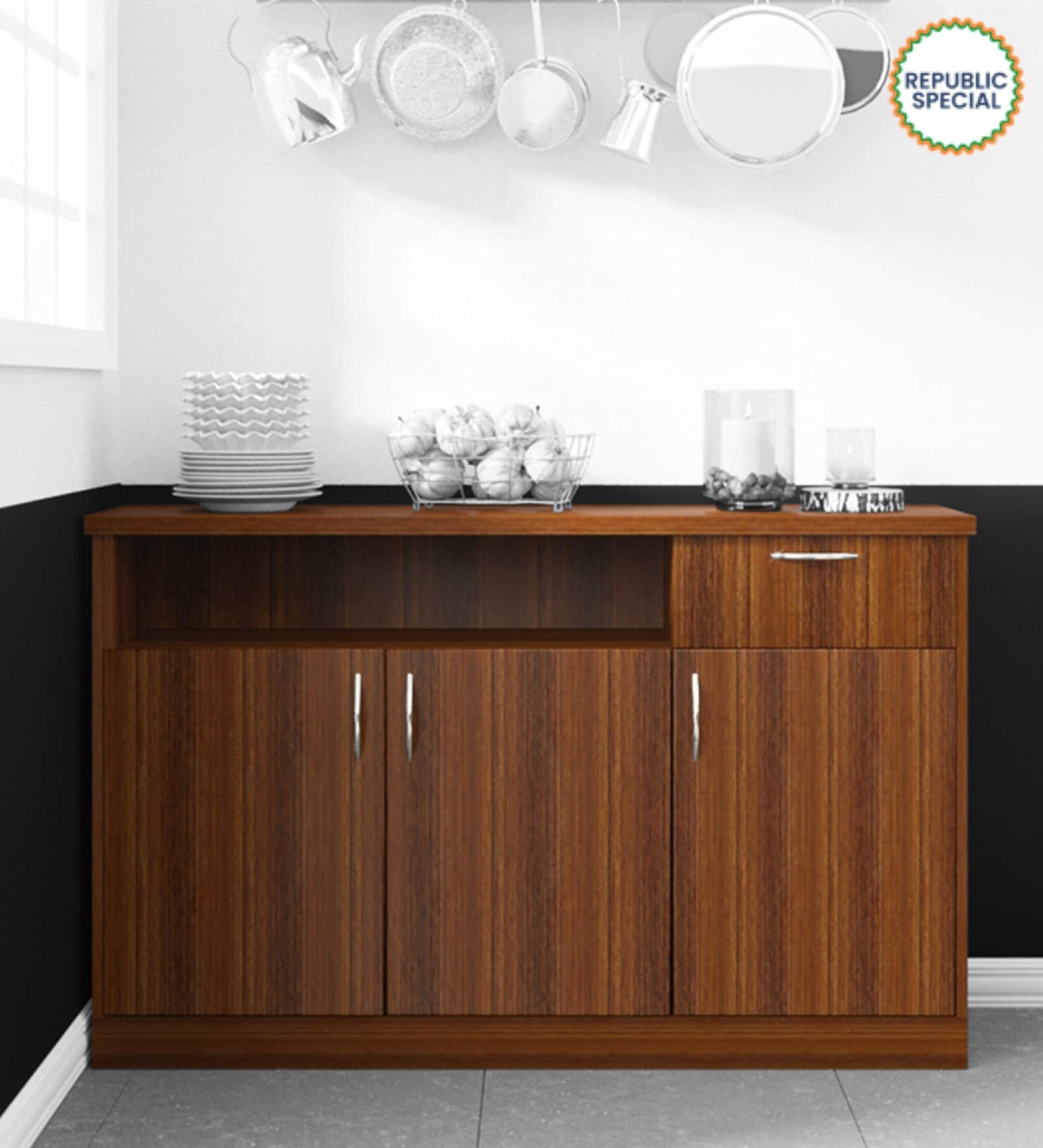 Magnus Sideboard in Walnut Finish Magnus Sideboard in Walnut Finish
