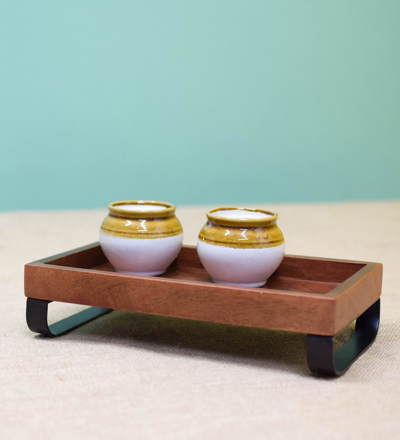 Mahogany Wooden Serving Tray