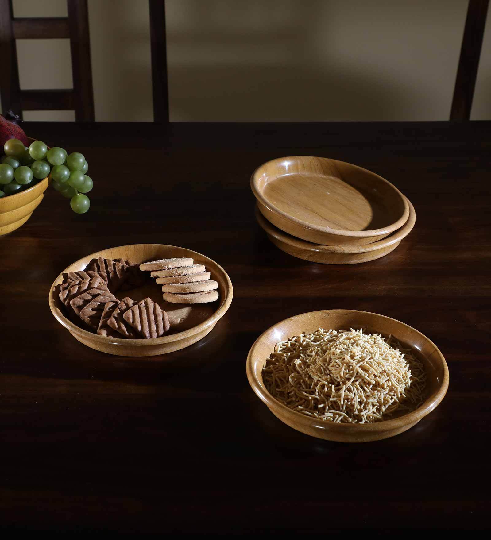 Majestic 7 Inch Yellow Stone (Set of 4) Quarter Plate Majestic 7 Inch Yellow Stone (Set of 4) Quarter Plate