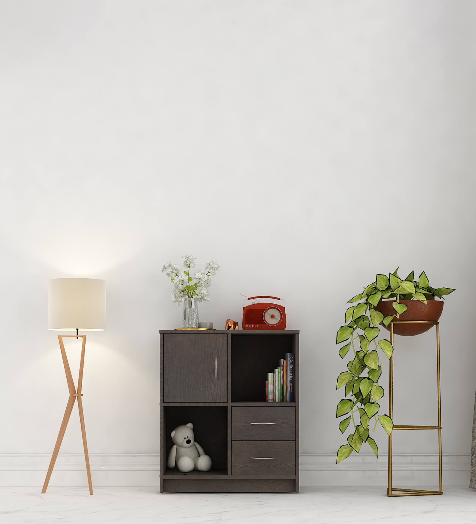 Majestic Book Case in Dark Wenge Finish