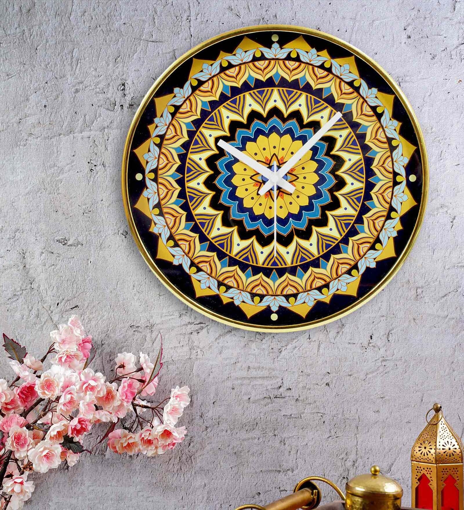 Mandala Inspired Wall Clock