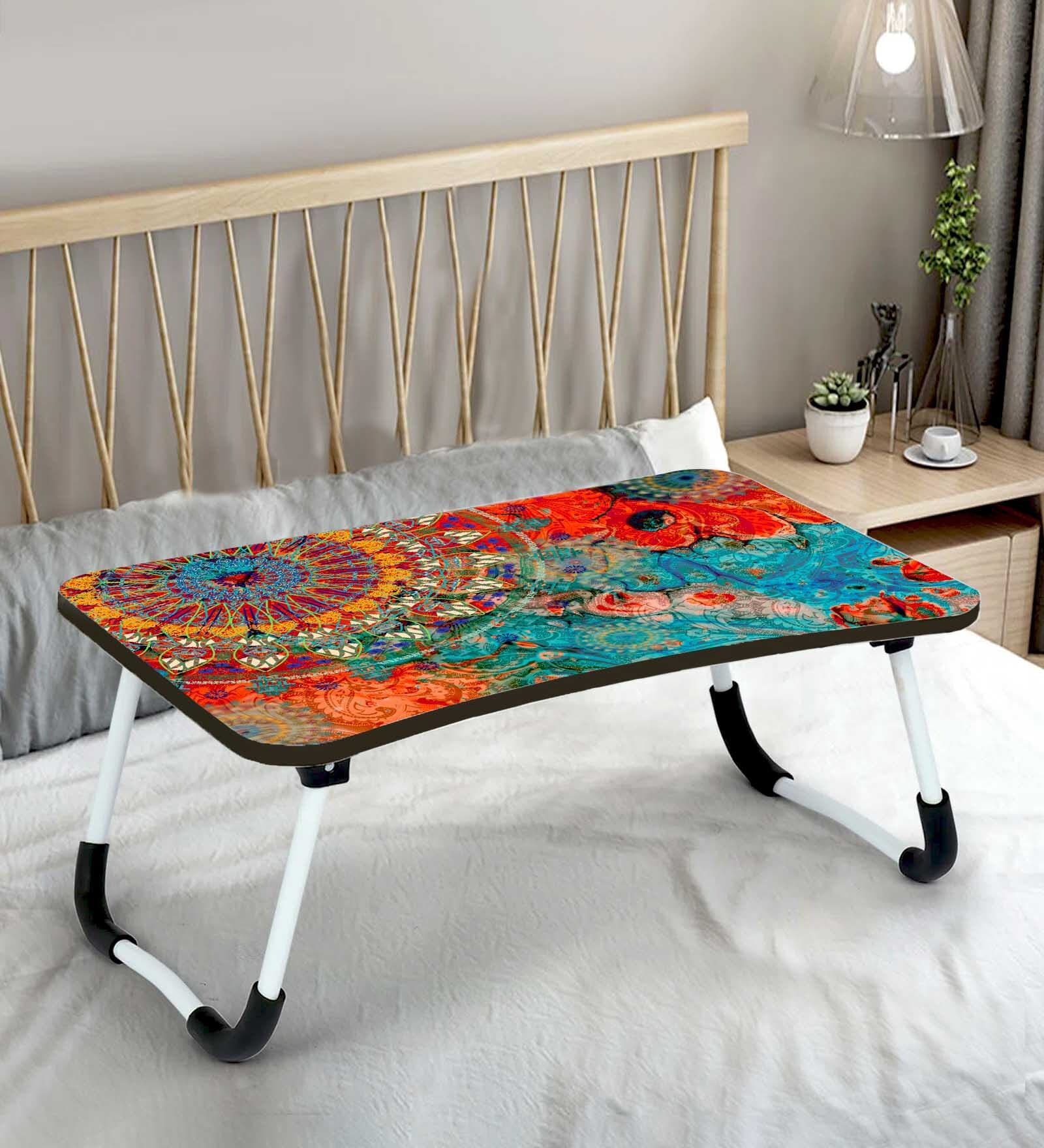 Mandala Portable Table in Multi Finish Mandala Portable Table in Multi Finish