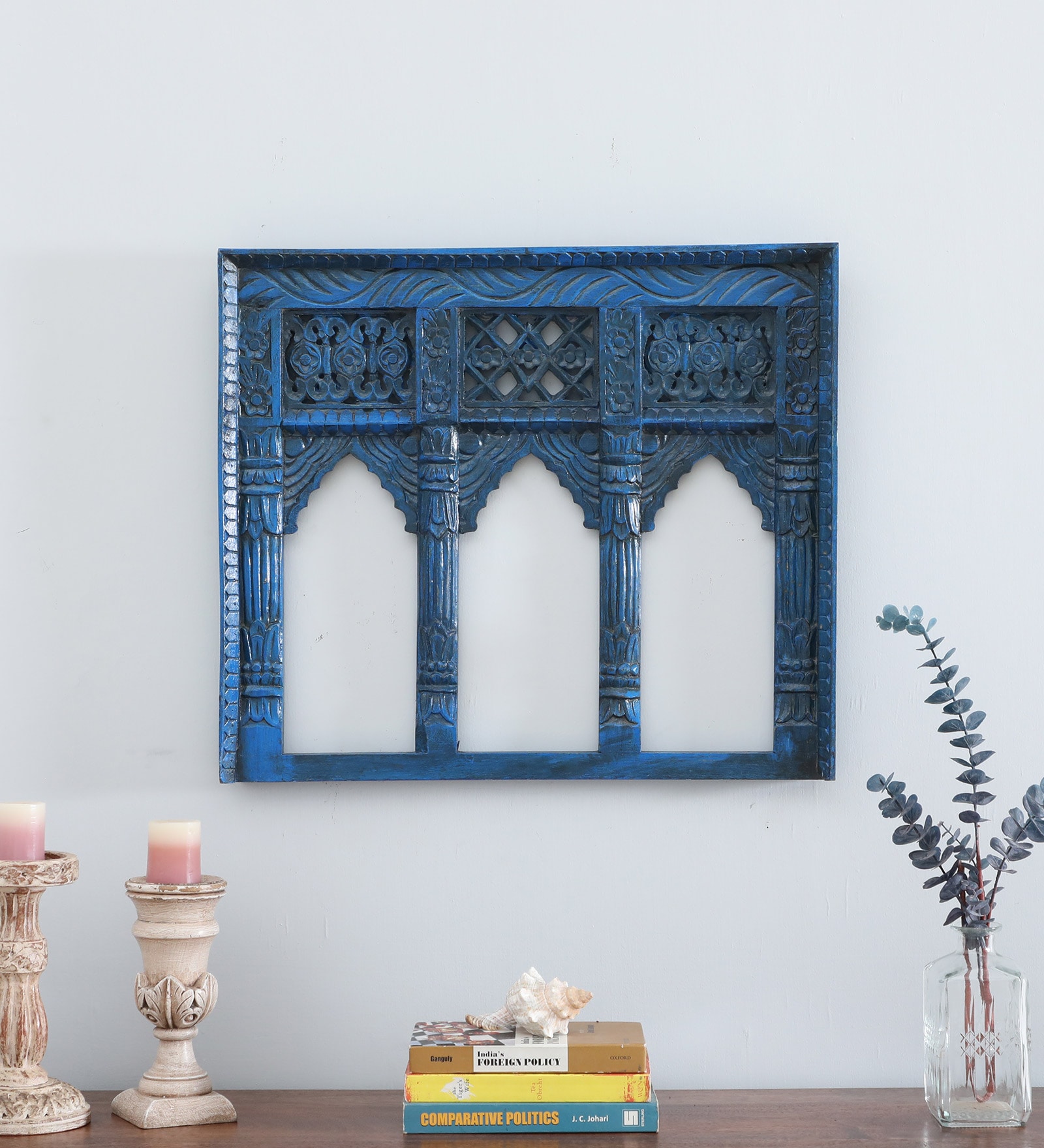 Blue Mango Wood Jharokha