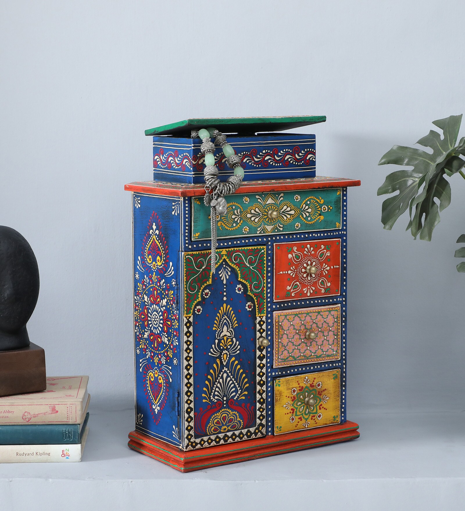 Mango Wood Multicolour Wooden Drawer Chest