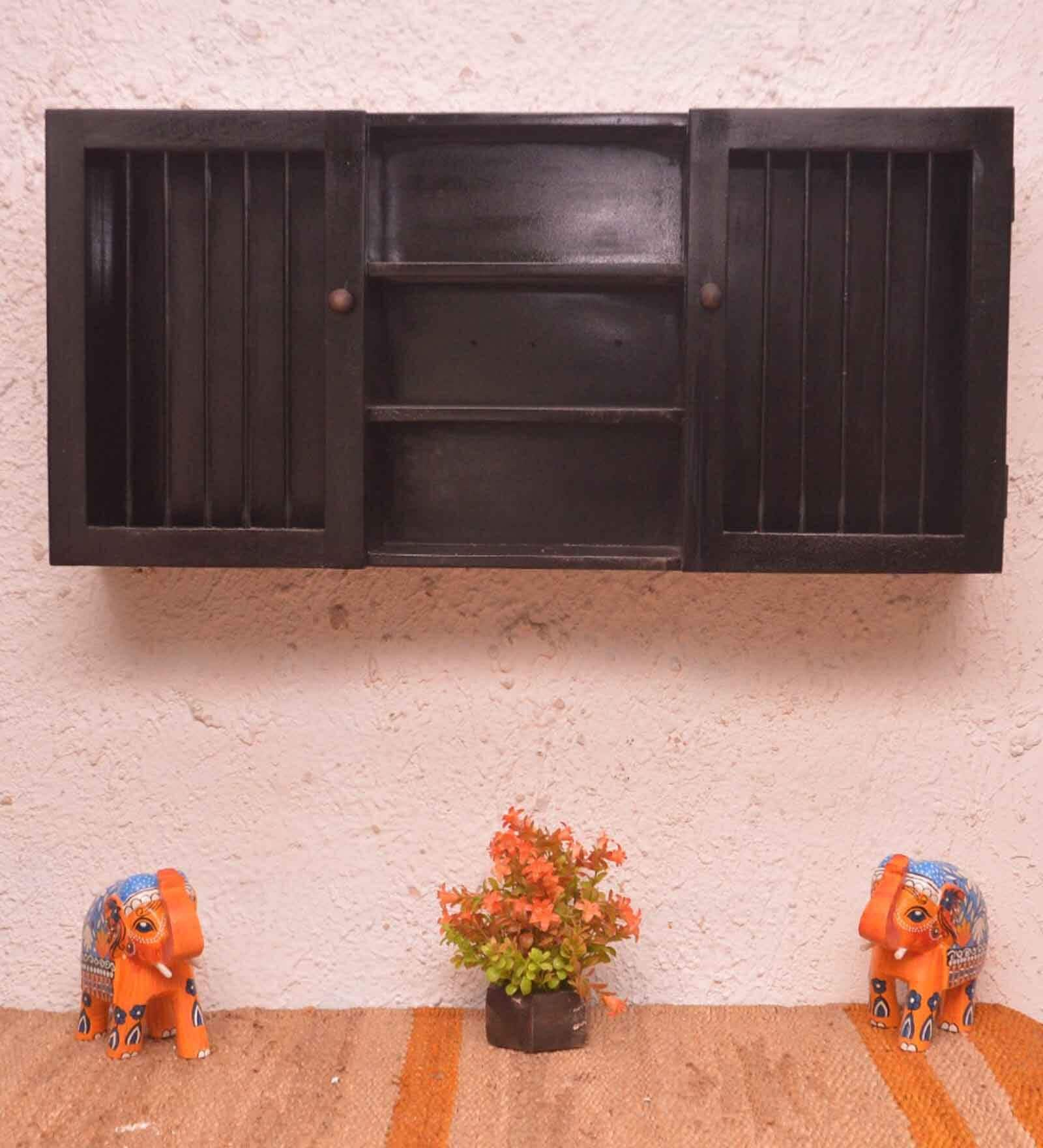 Buy Mango Wood Bathroom In Black By Art Of Jodhpur at 31 OFF