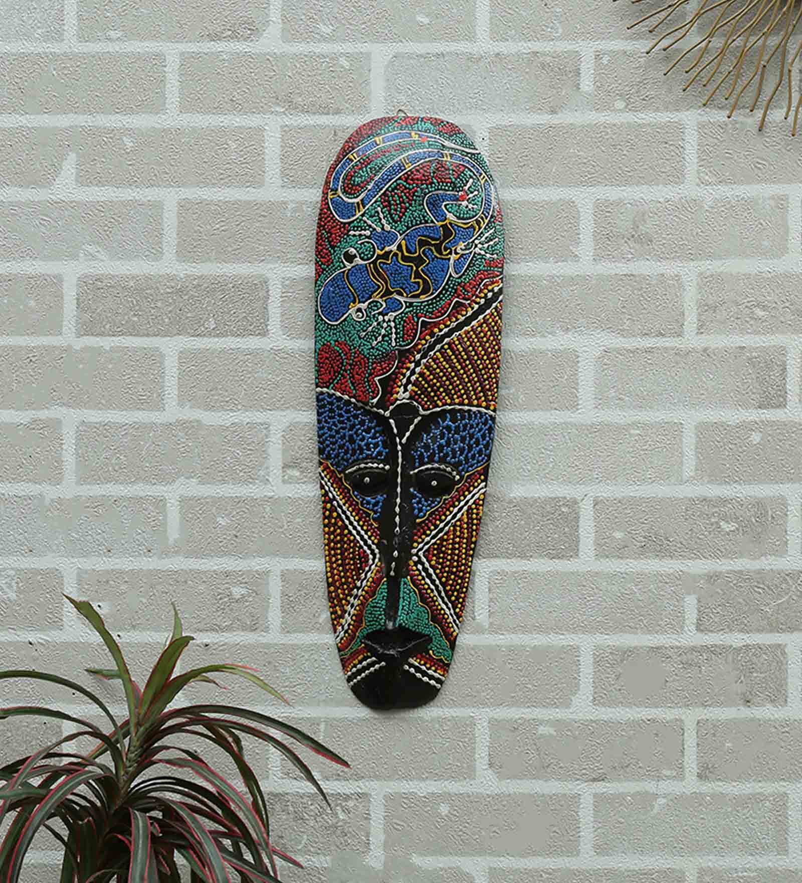 Mango Wood Wall Mask