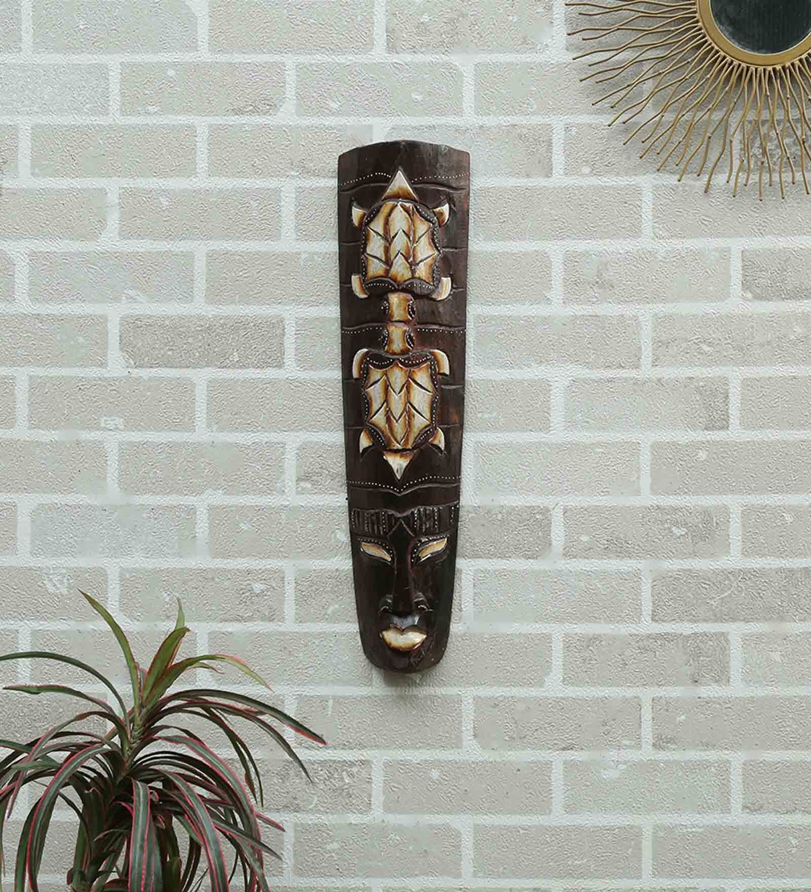 Mango Wood Wall Mask