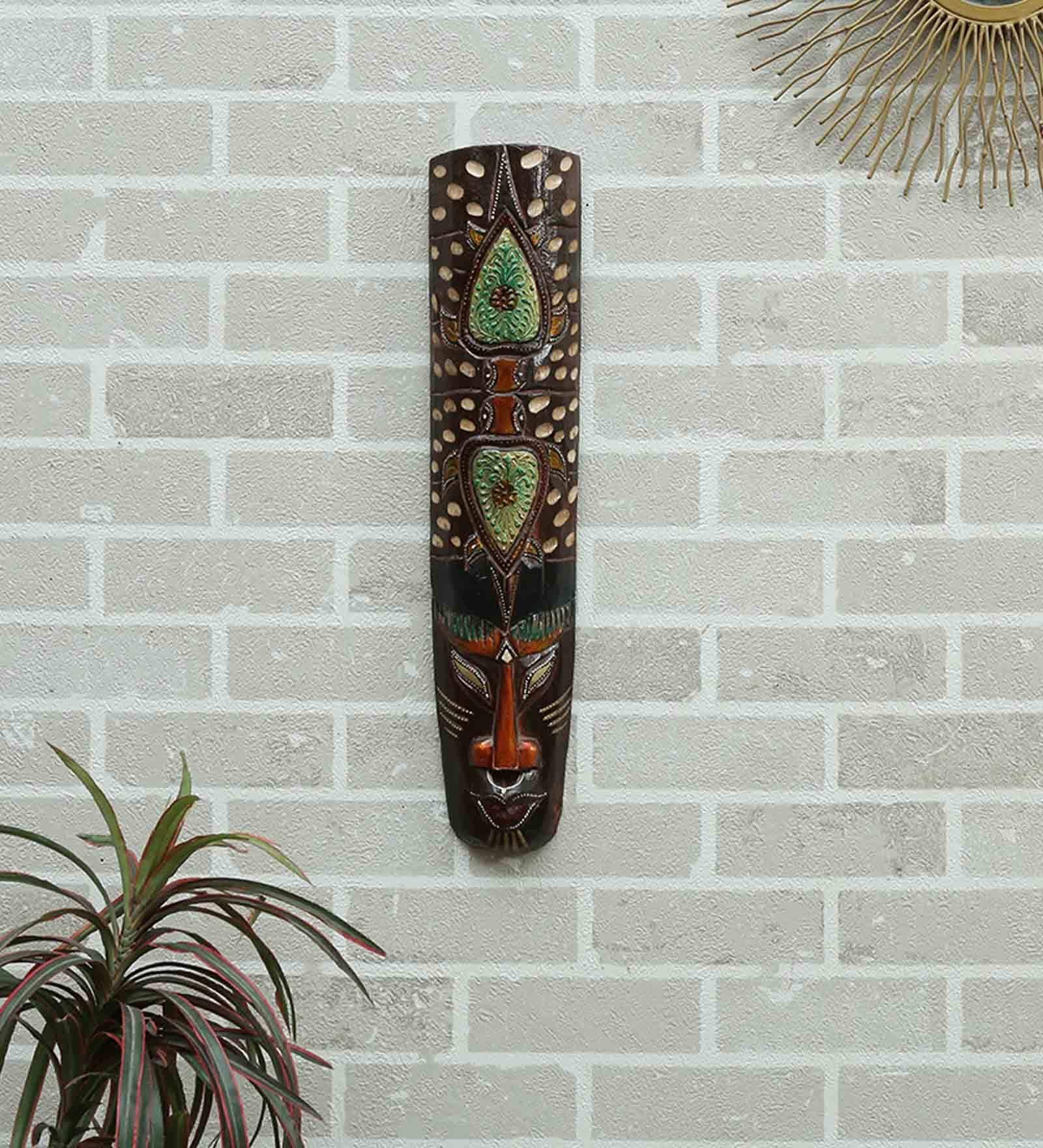 Mango Wood Matt Wall Mask
