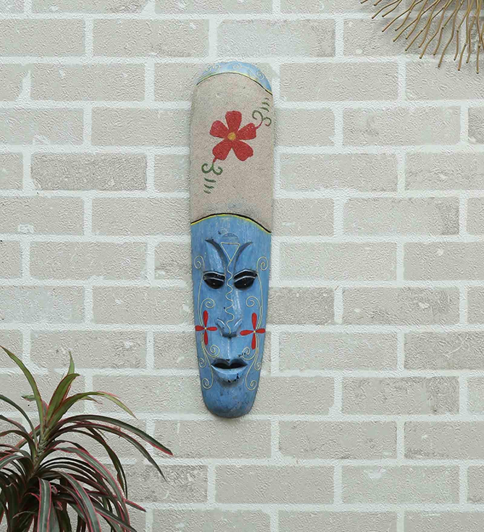 Mango Wood Liva Wall Mask