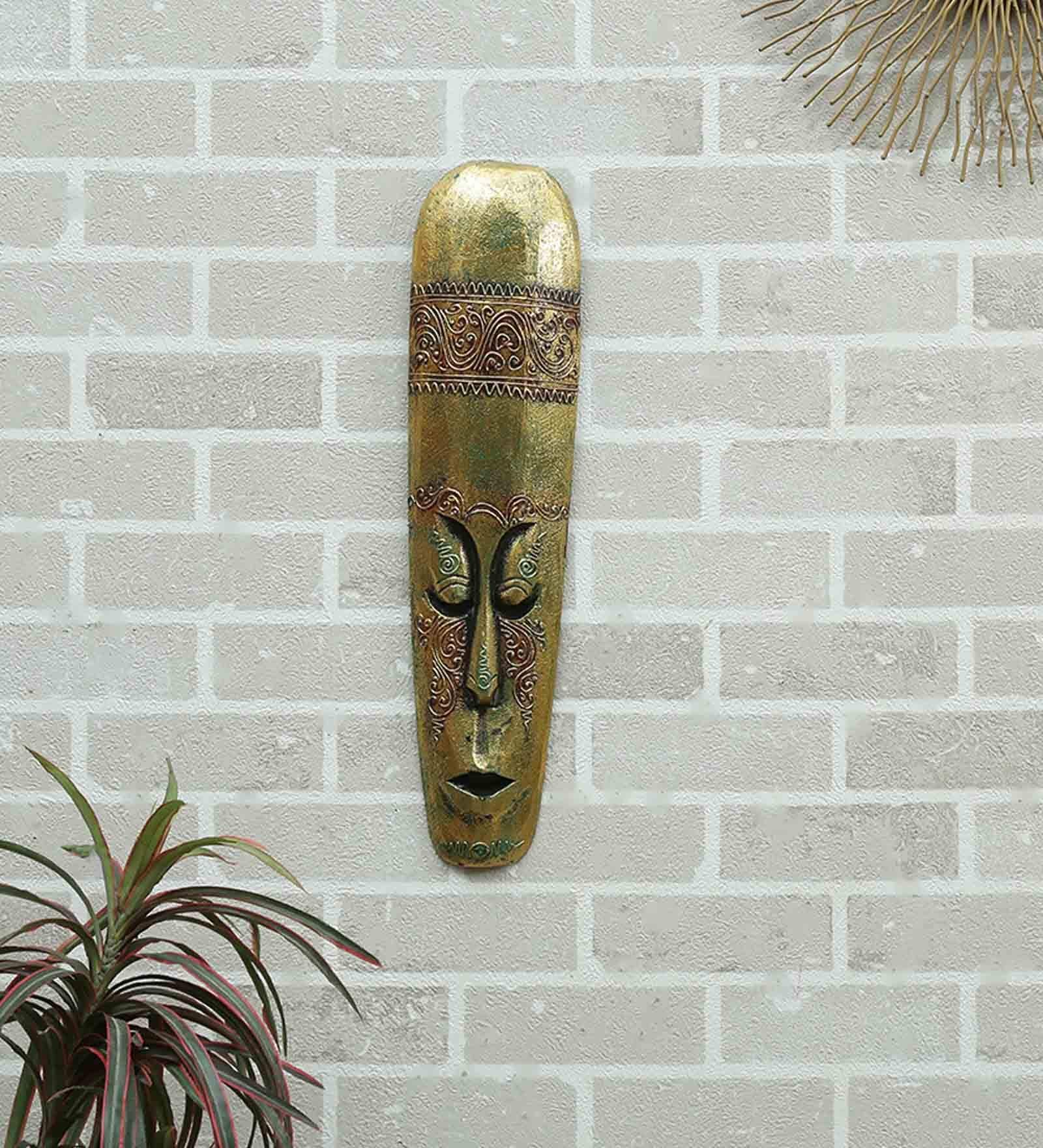 Mango Wood Wall Mask