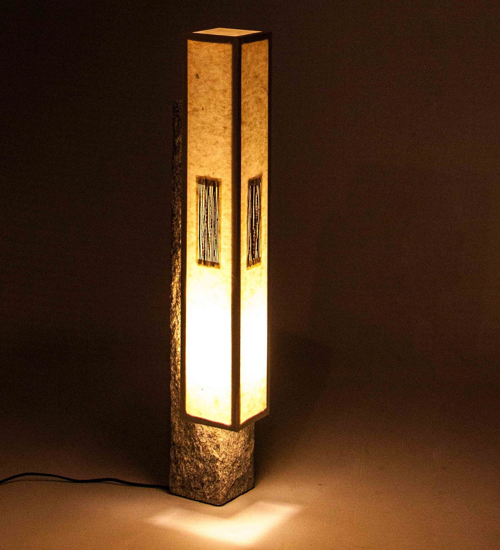 Manhattan Lokta Paper Floor Lamp-Small