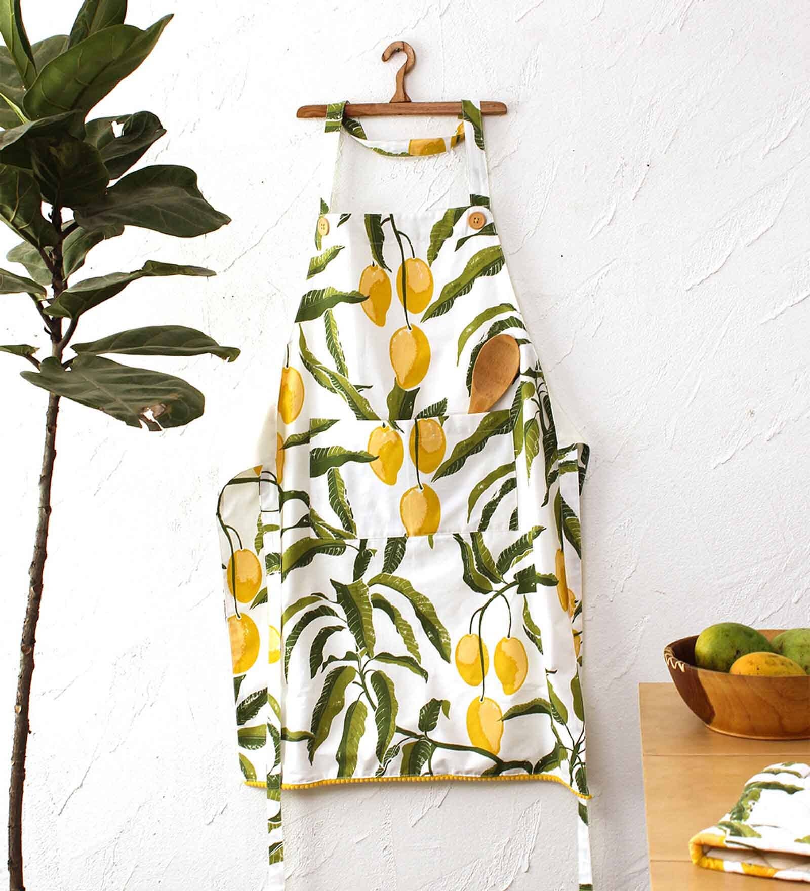 Manka Yellow Cotton Apron