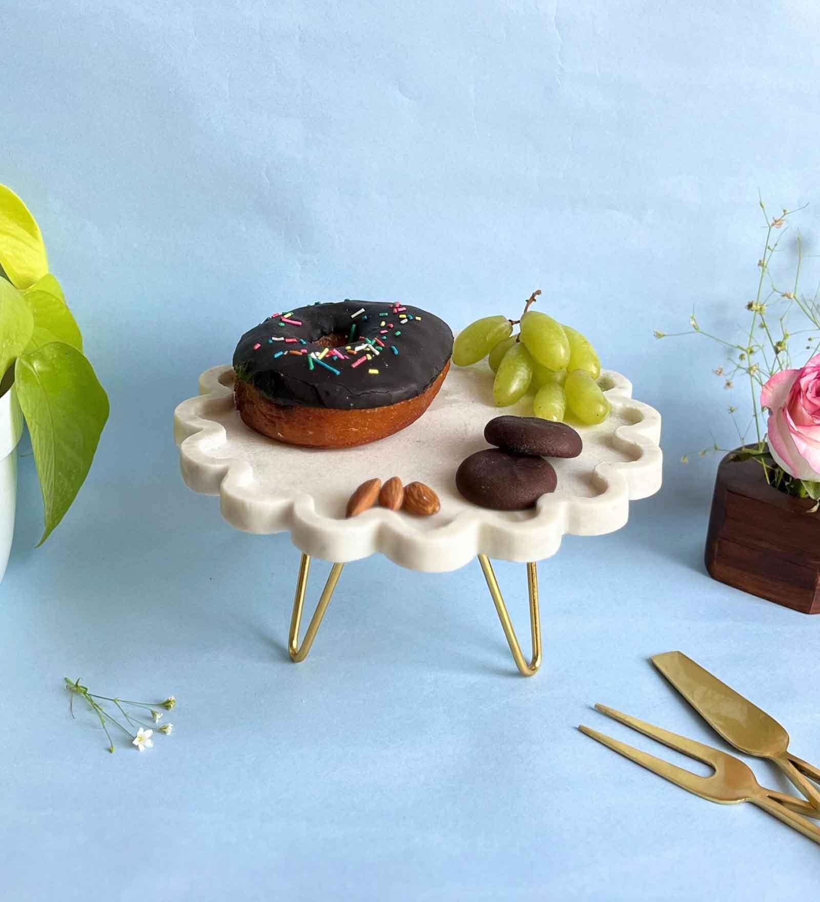 White Marble Pastry Stand White Marble Pastry Stand