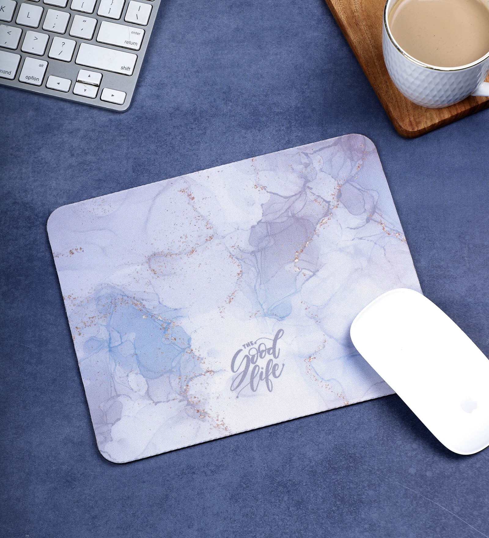Marble Printed Rectangle Mousepad