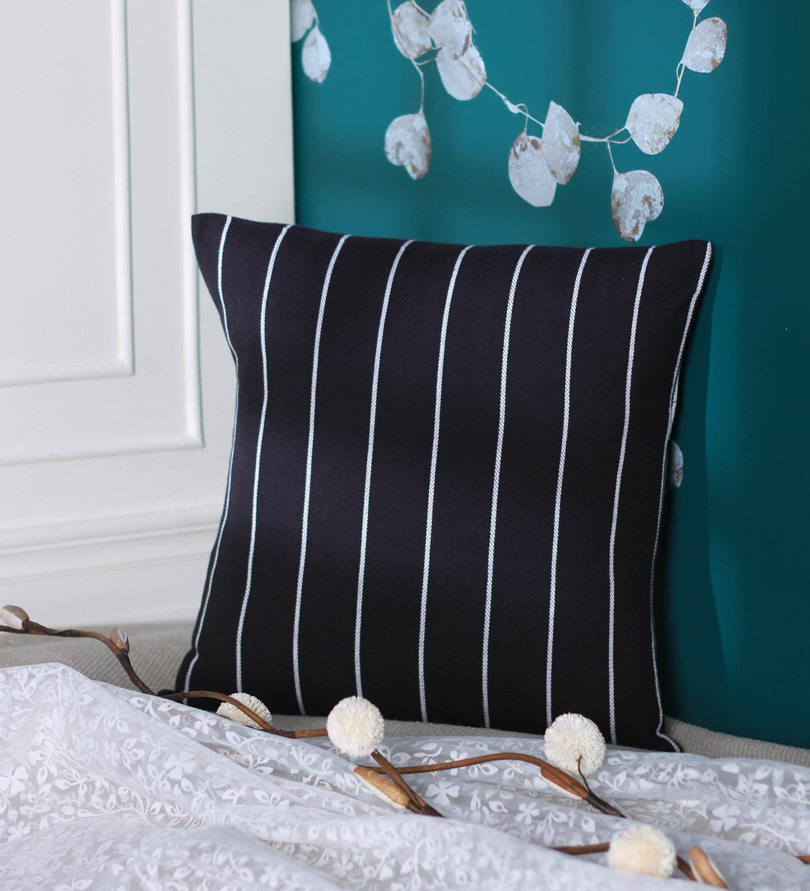 Cotton Plain Solid 16x16 Inch Cushion Cover