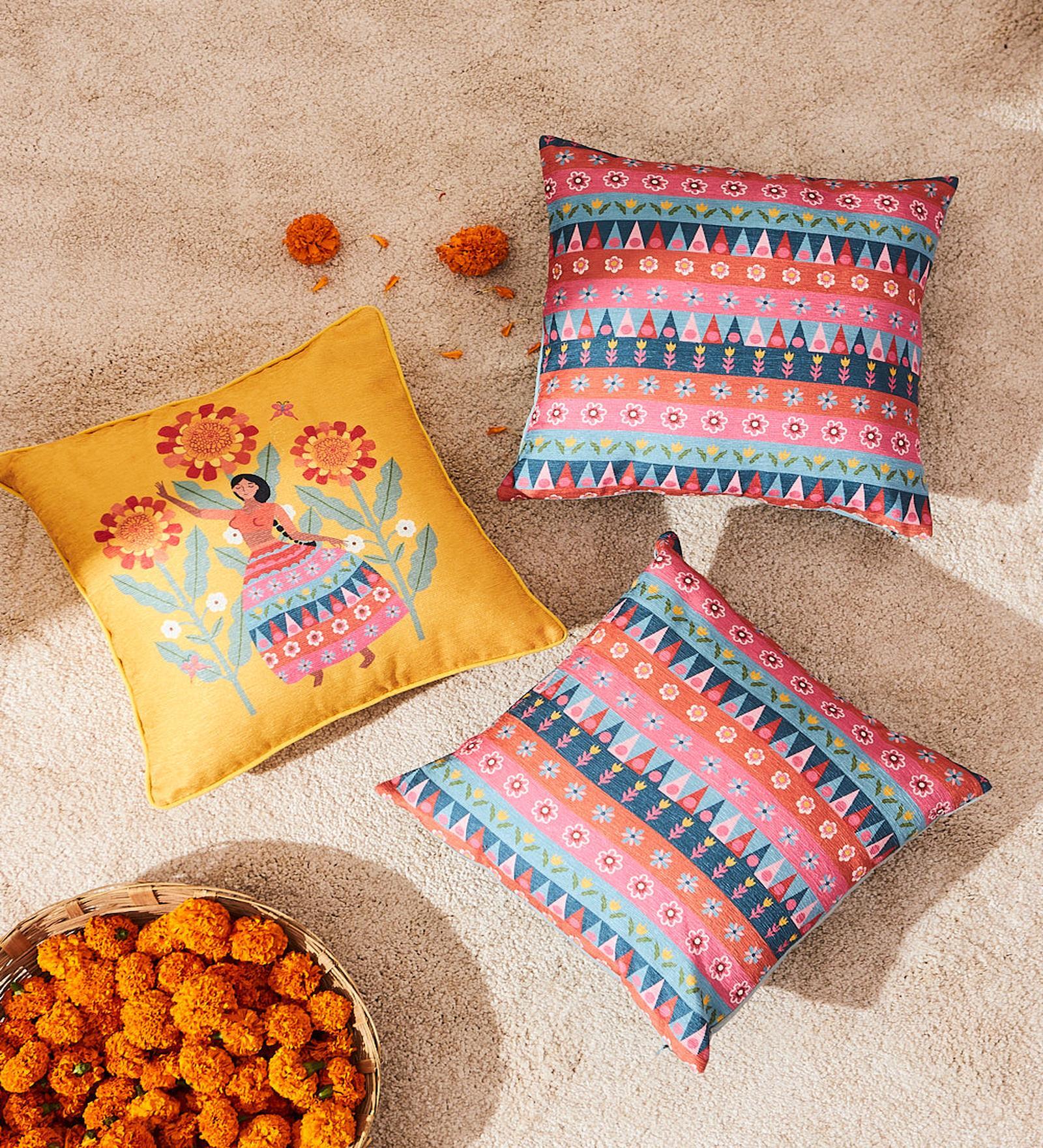 Marigold Lady Cushion Cover Set 16"